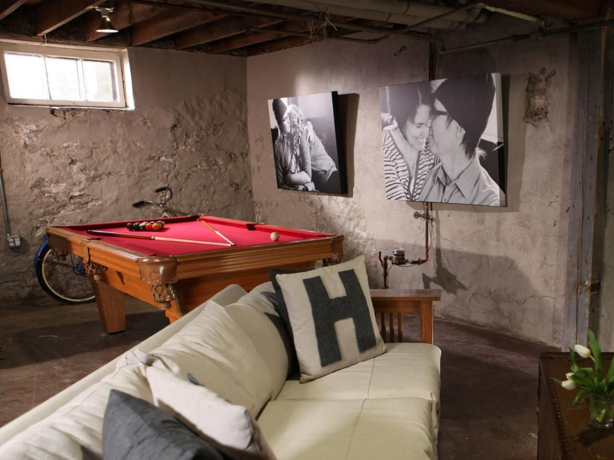 Офис в подвале в стиле лофт