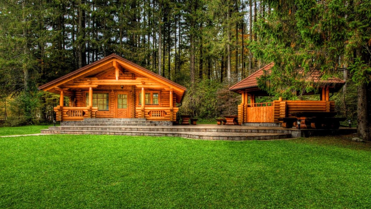 Деревянные дома баннер