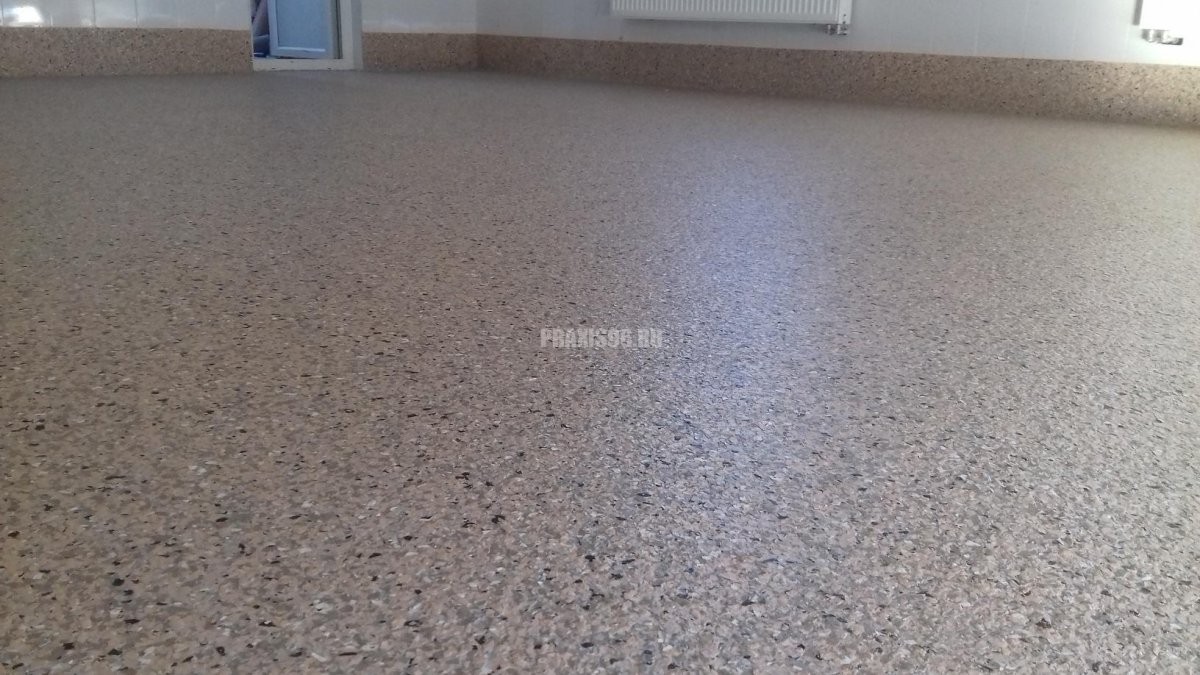 Наливной эпоксидный пол с чипсами