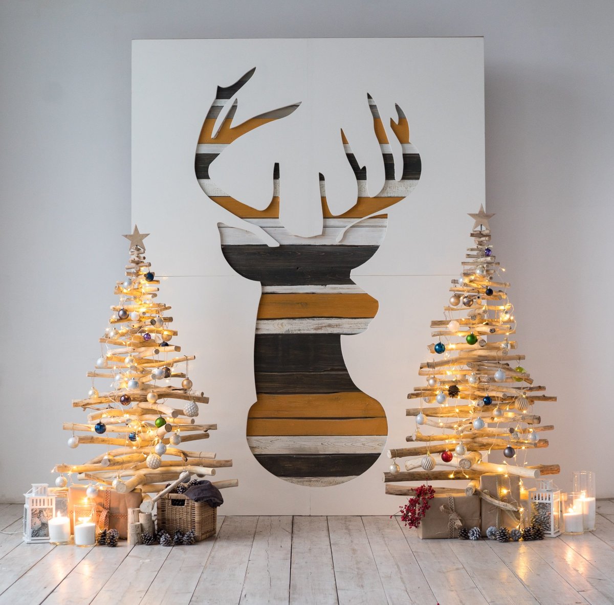 Инсталляции на стену в интерьере