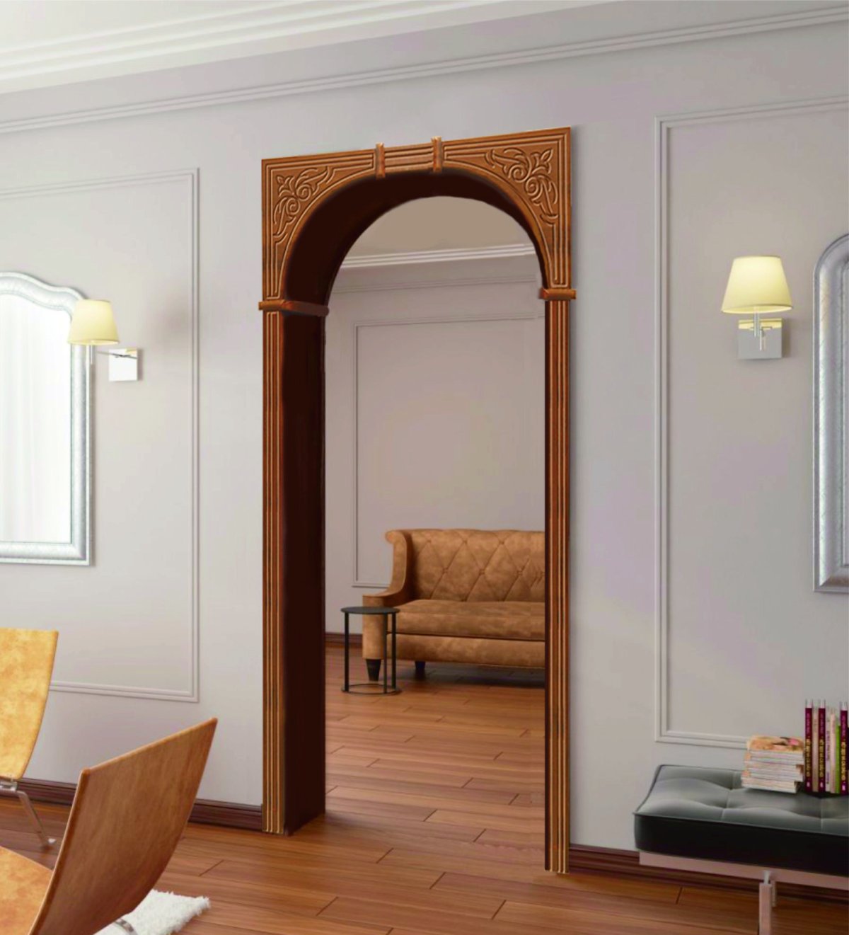 деревянные арки для дверных проходов фото