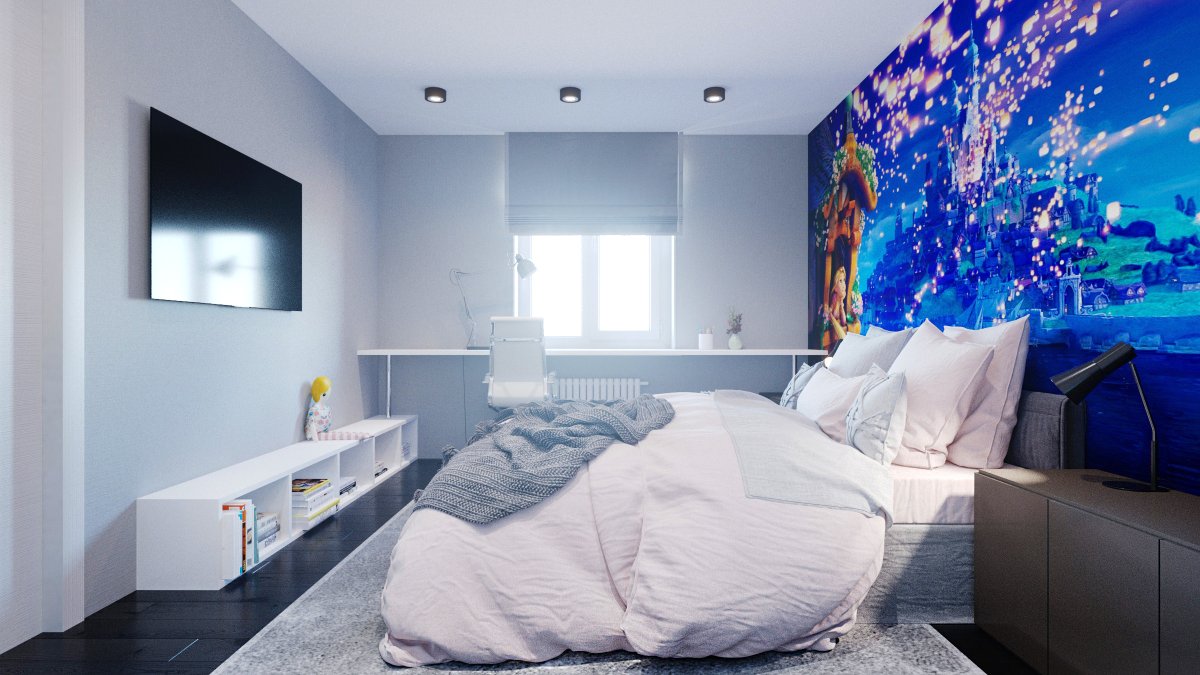 Спальня в современном стиле 12 кв.м