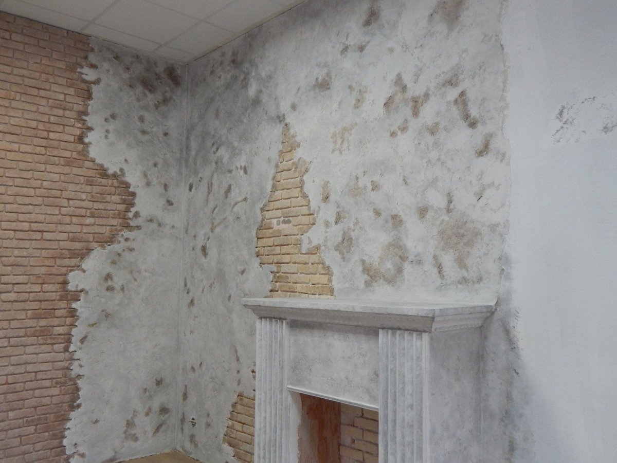 Силиконовая штукатурка имитация кирпичиков