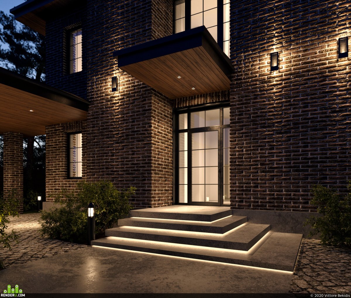 Входная группа в частный дом