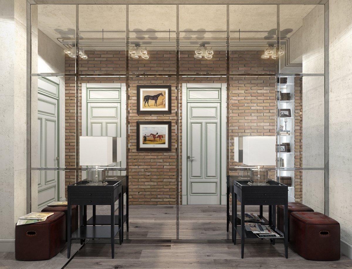 Входная группа в стиле лофт