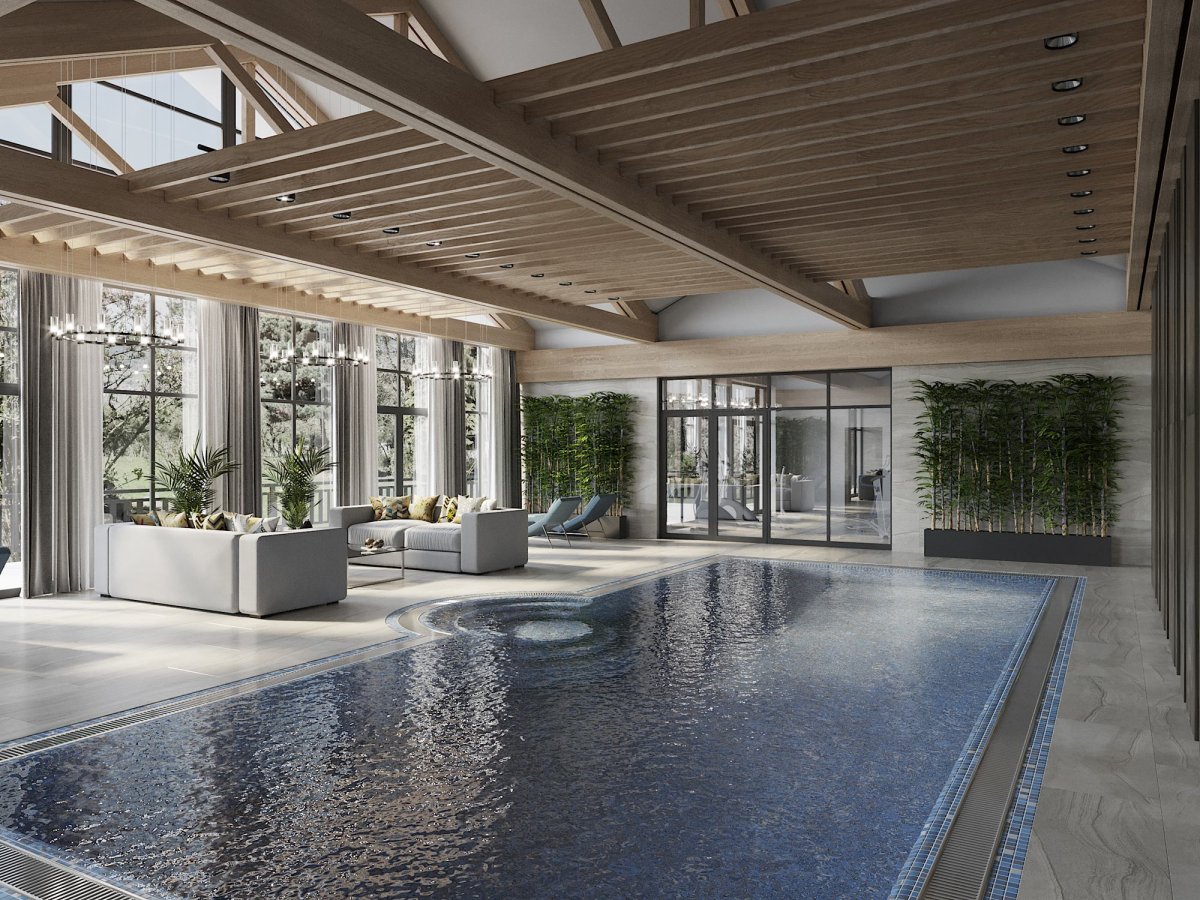 Интерьер банного комплекса