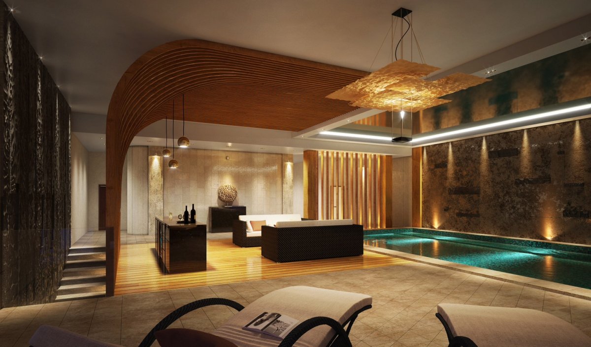 Спа зона в коттедже