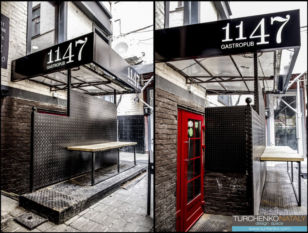 Входная группа в стиле лофт