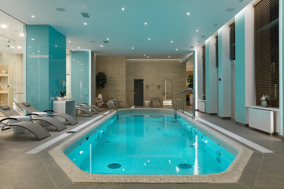 Интерьер спа зоны в доме