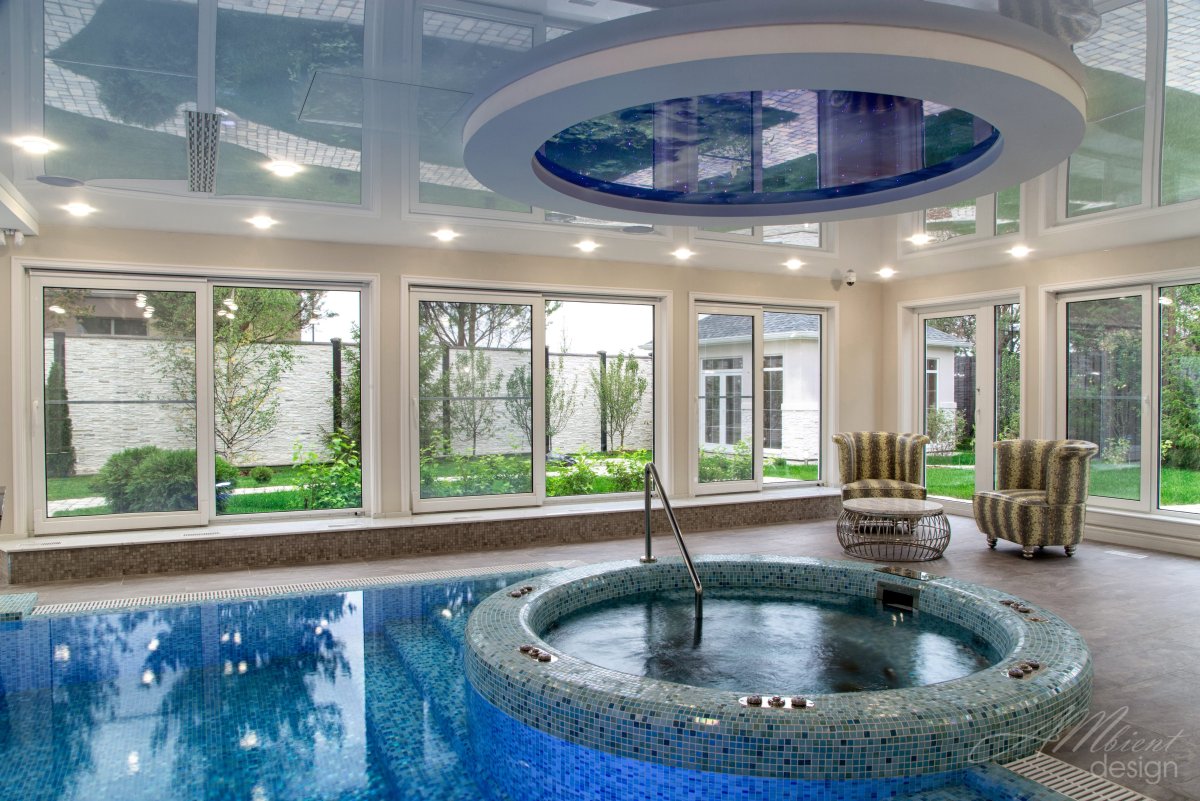 Спа зона в частном доме в современном стиле