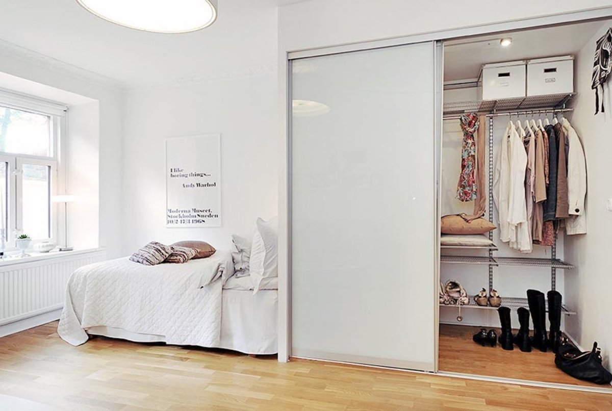 Шкафы купе в скандинавском стиле в спальню фото