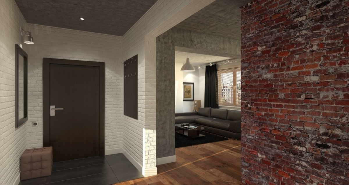 Интерьер фотостудии в стиле лофт