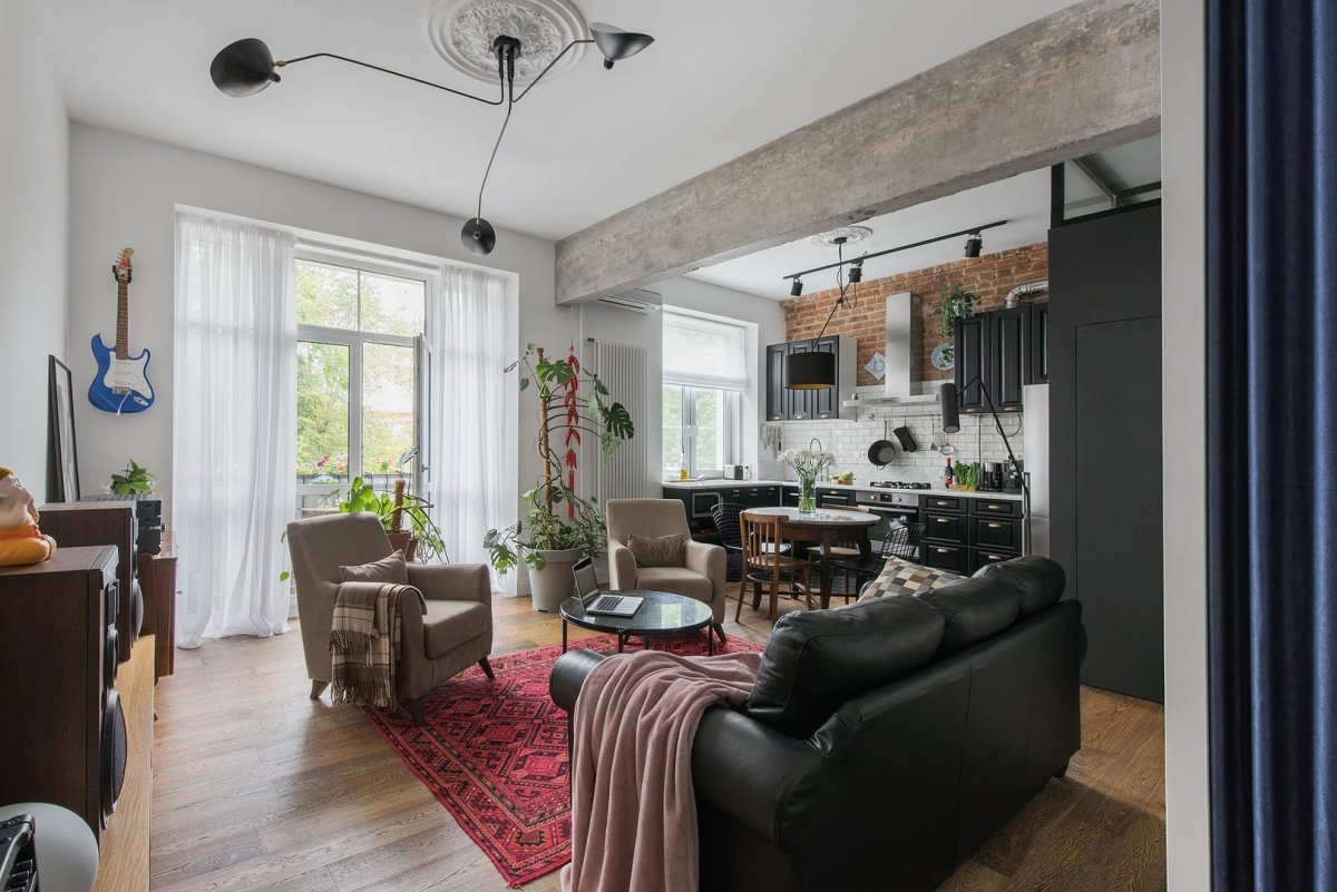 Лофт в сталинке 56 м