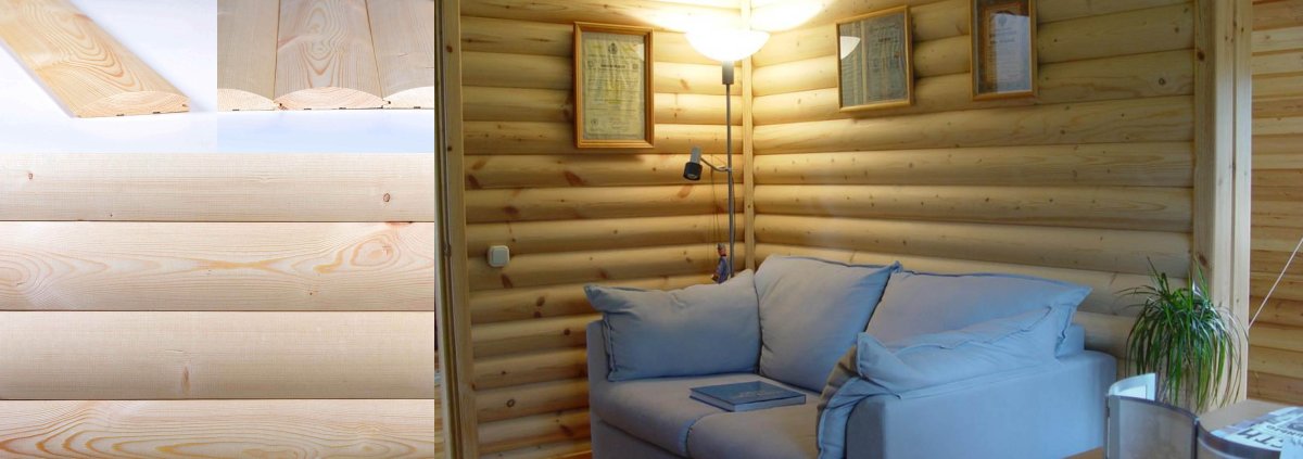 Интерьер стиль Прованс с имитацией бруса