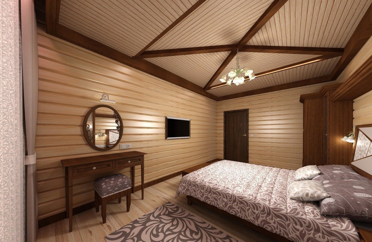 Отделка комнаты вагонкой