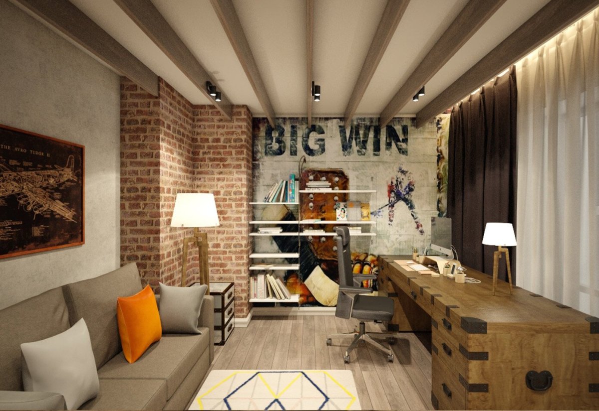 Уютный лофт школа ремонта