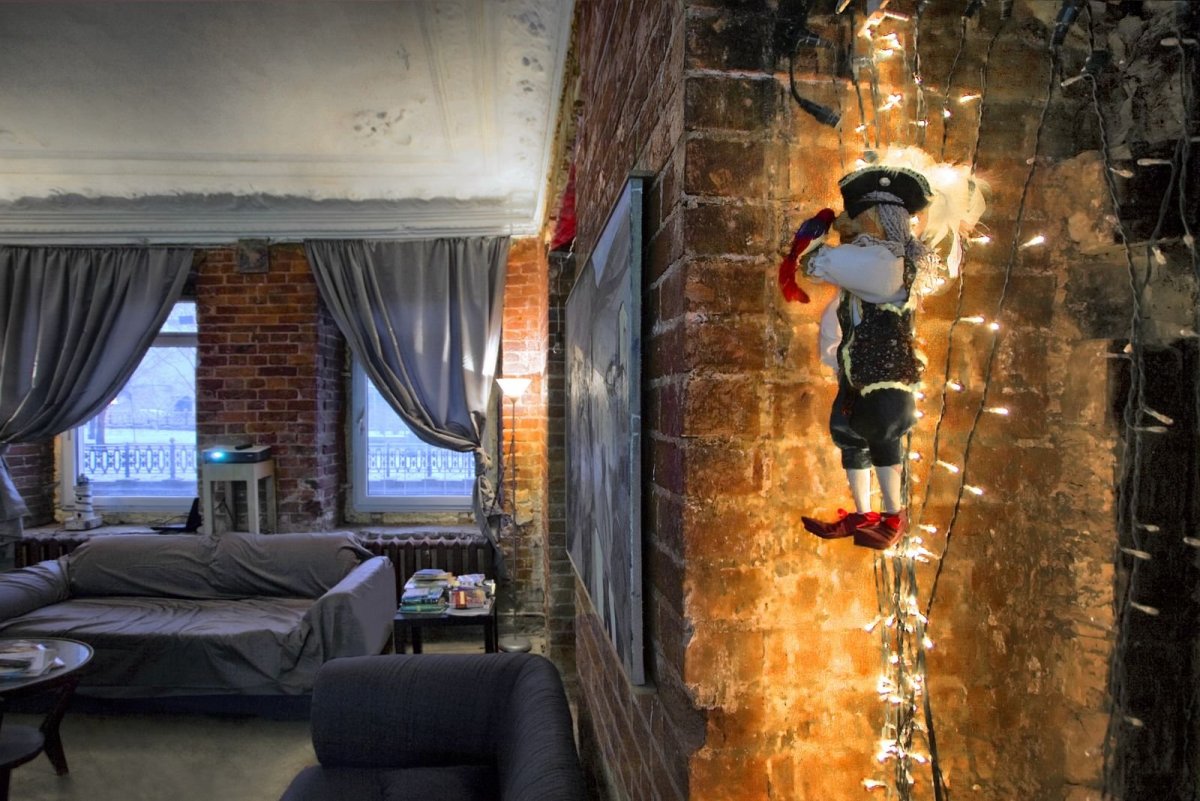 Шторы в стиле арт лофт