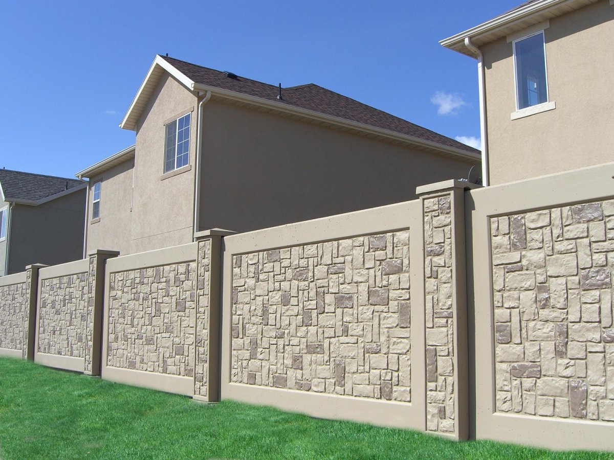 Отделка забора