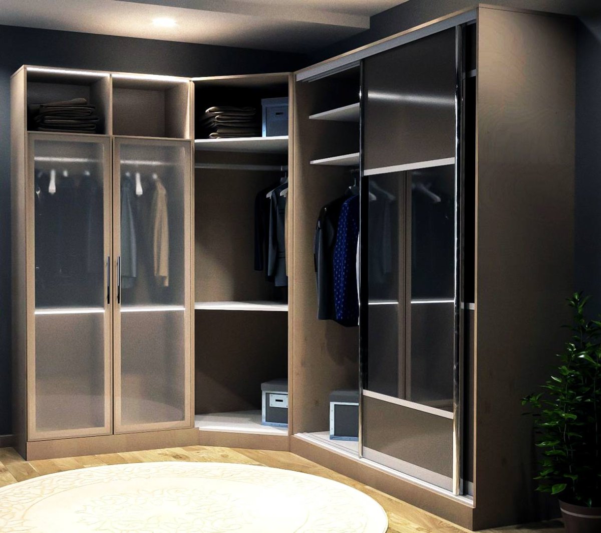 Маленькие гардеробные в хрущевках