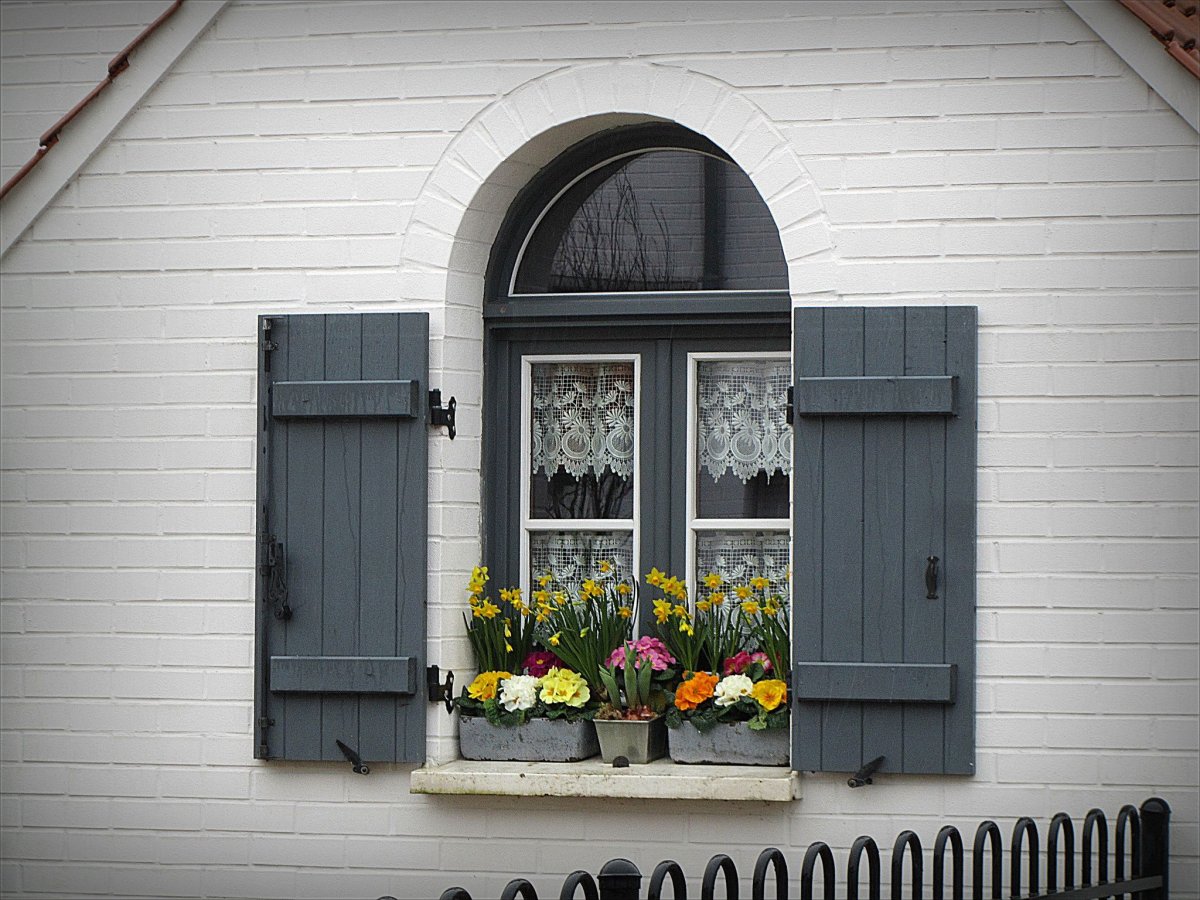 Домик со ставнями