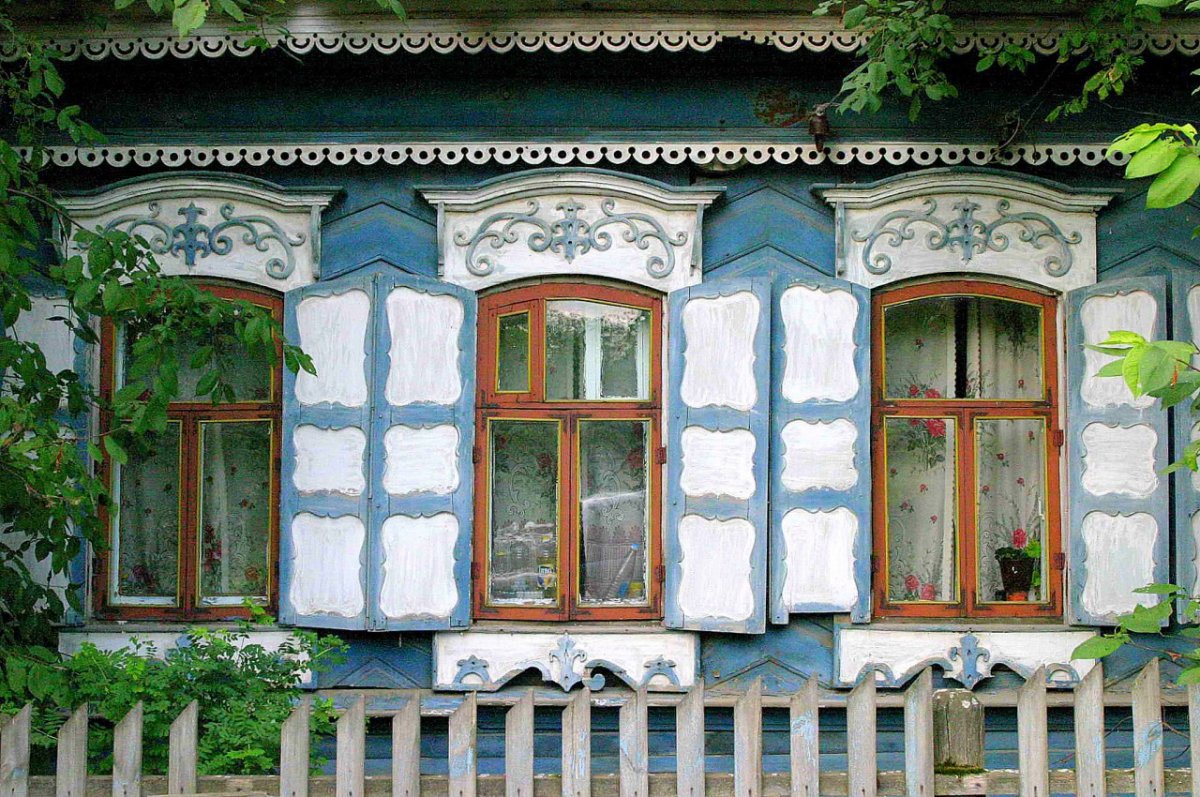 Русская деревня наличники