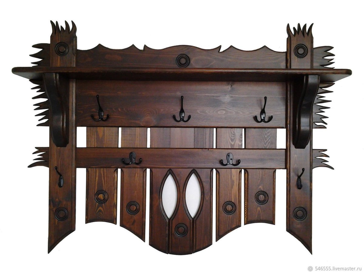 Прихожая из брашированного дерева