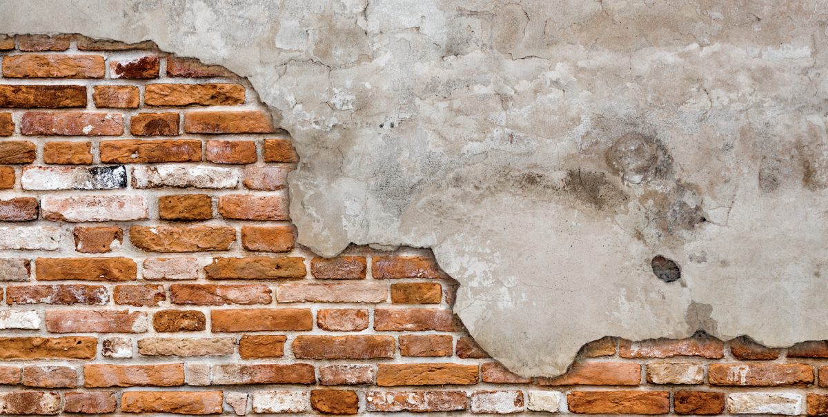 Стена штукатурка кирпич