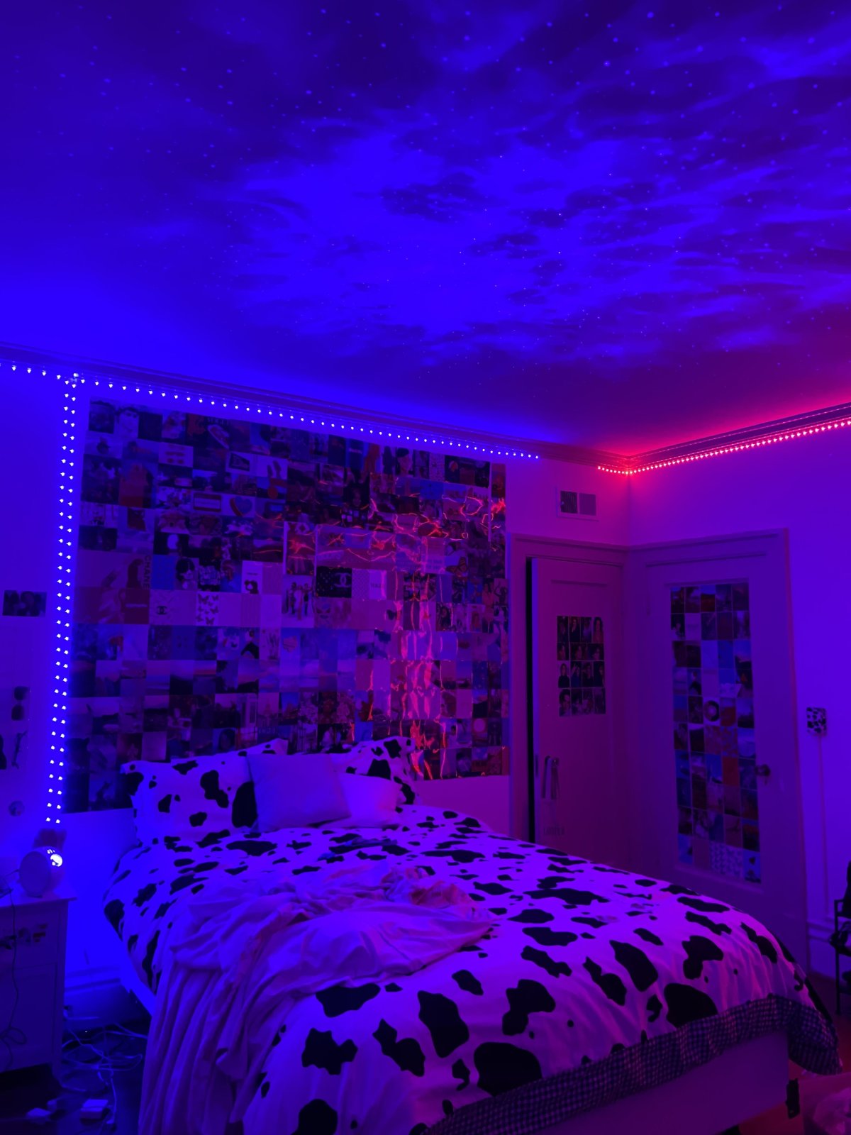 Парящая кровать с подсветкой