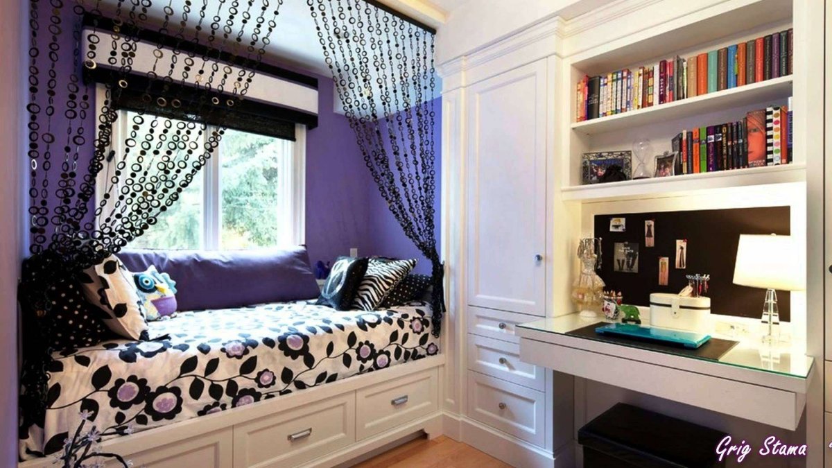 Фотоколлаж комнаты девочки подростка