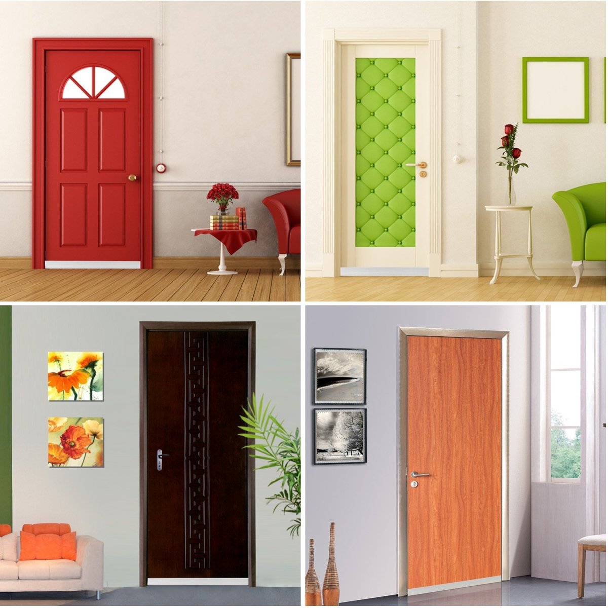 Декорирование межкомнатных дверей