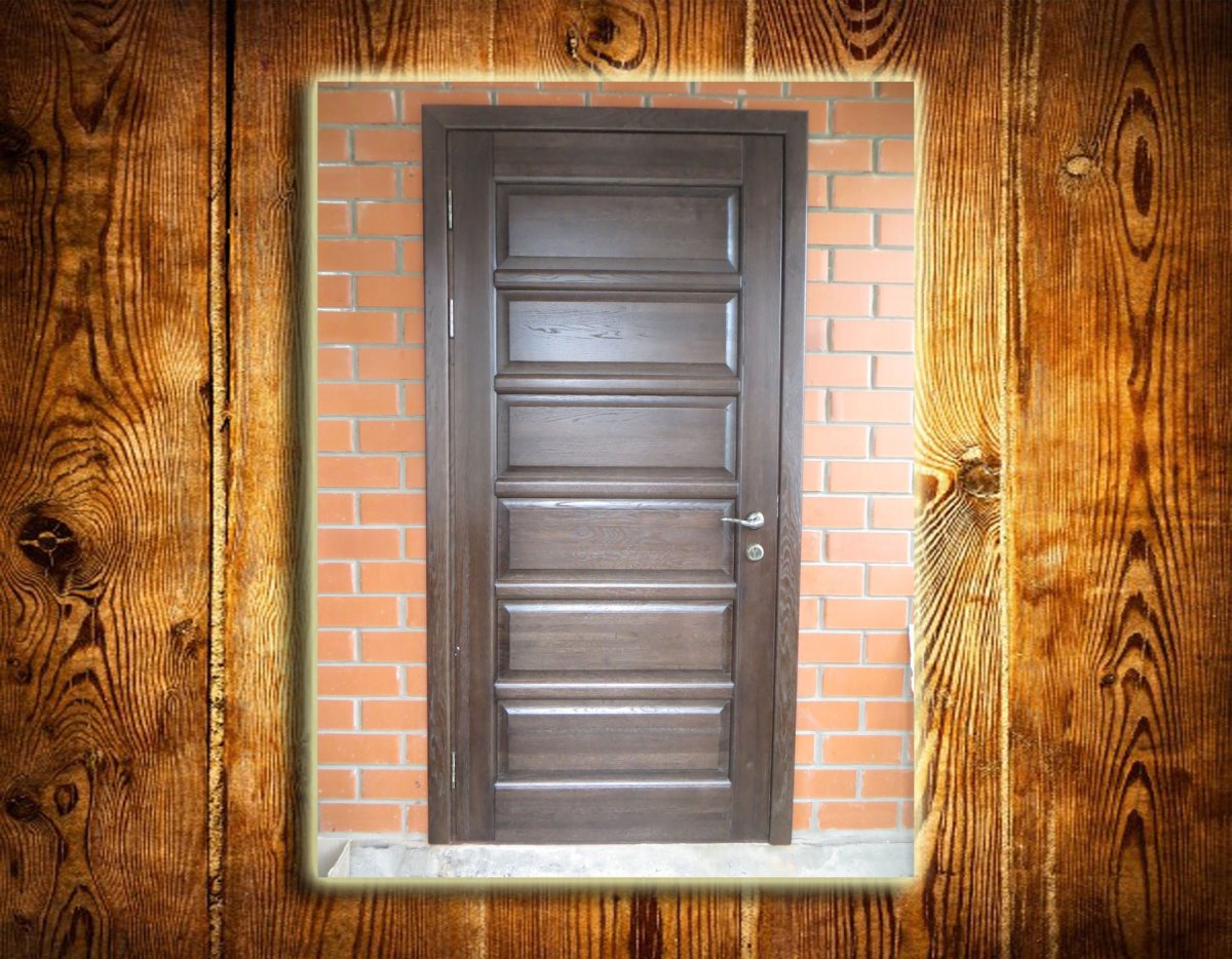 Обшить железную дверь вагонкой