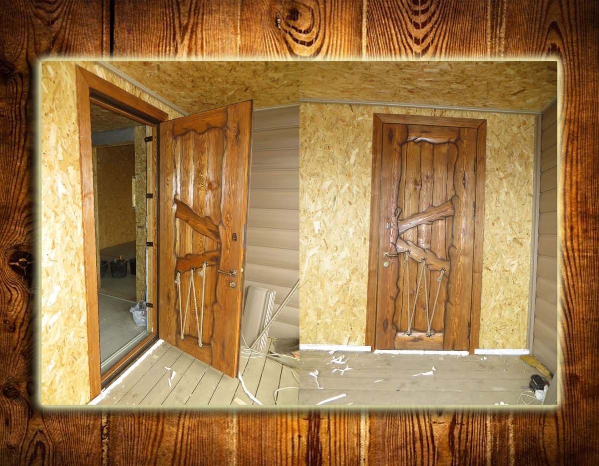 Межкомнатные двери в деревянном доме