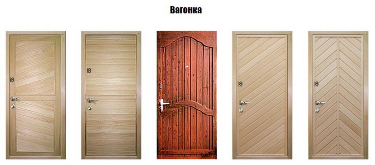 Современная дверь в предбаннике