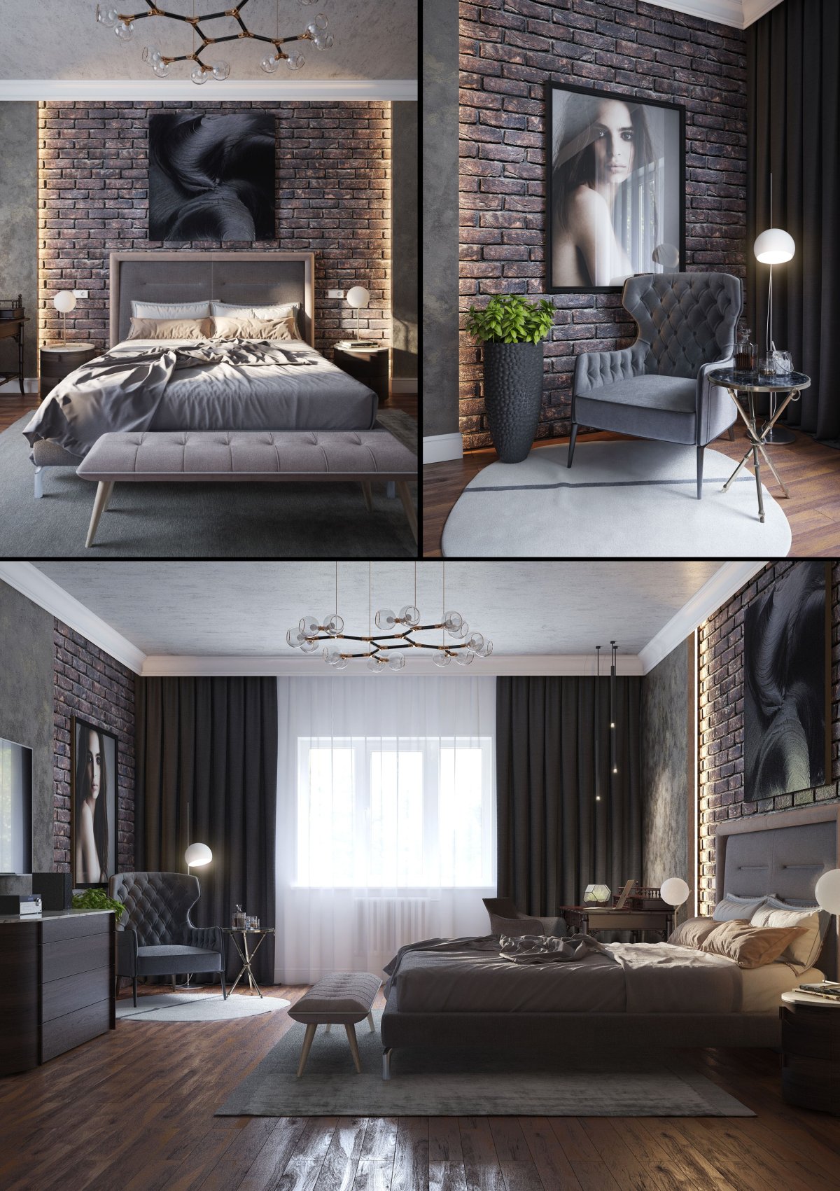 Холостяцкая спальня