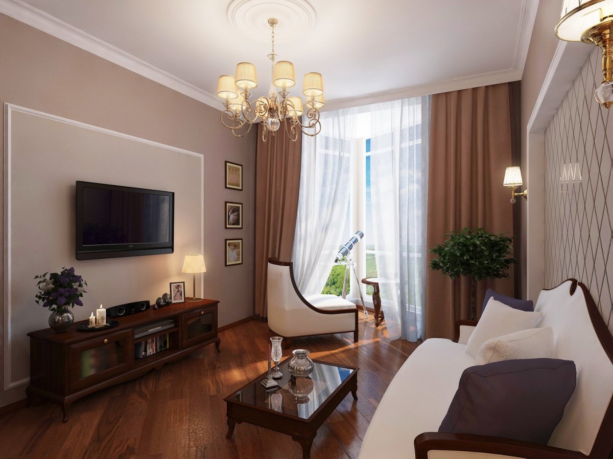 Маленькая гостиная в классическом стиле