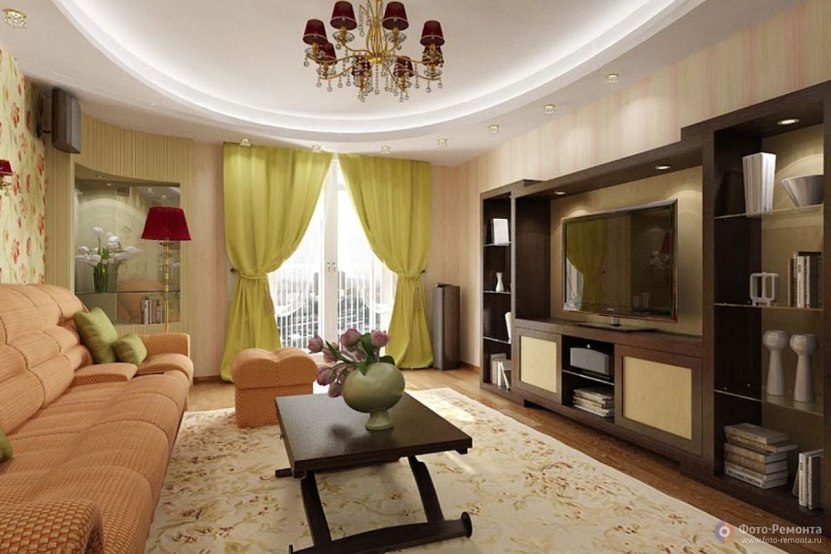 Гостиная в обычной квартире арт