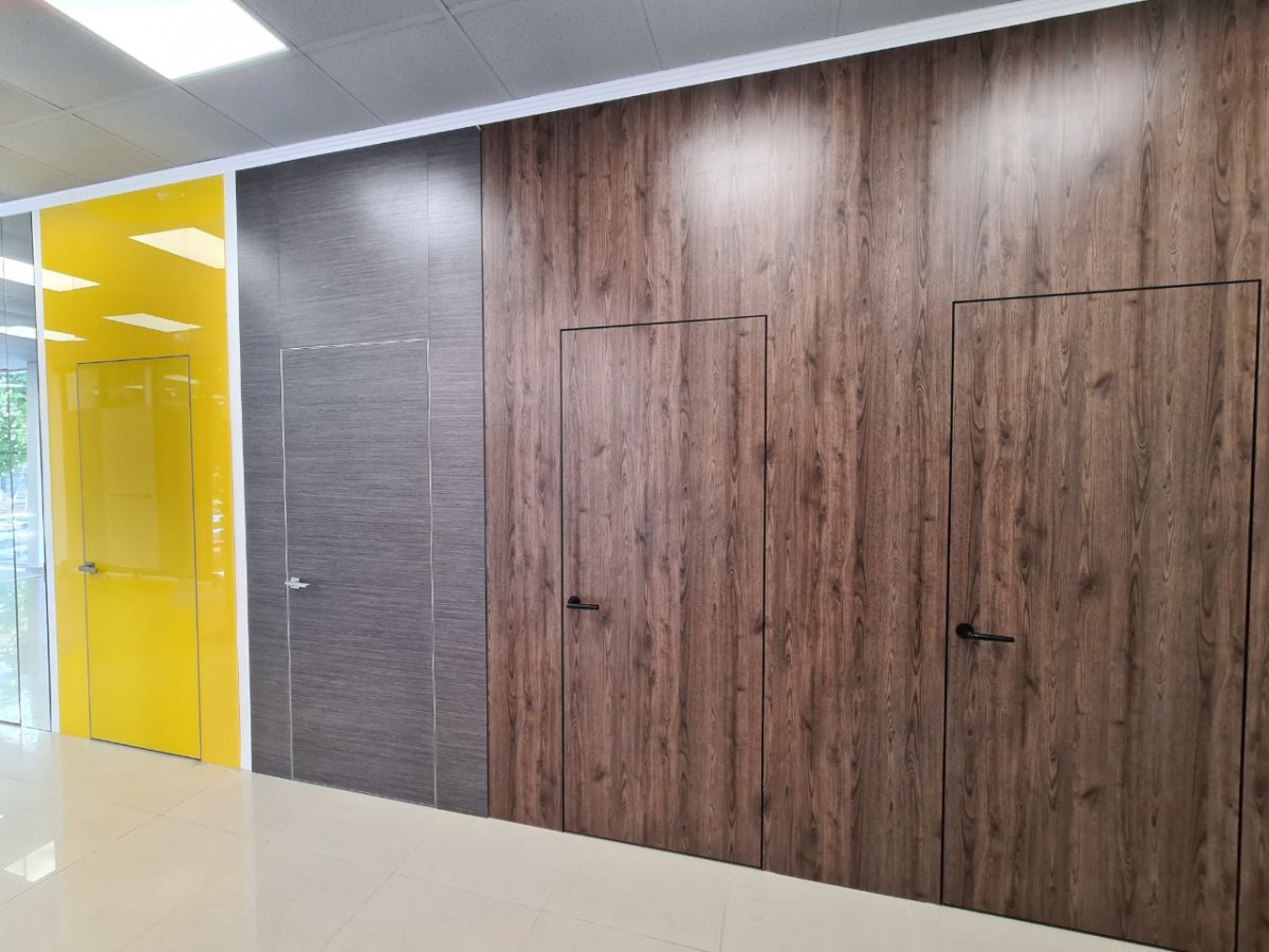 Стеновые панели и двери скрытого монтажа