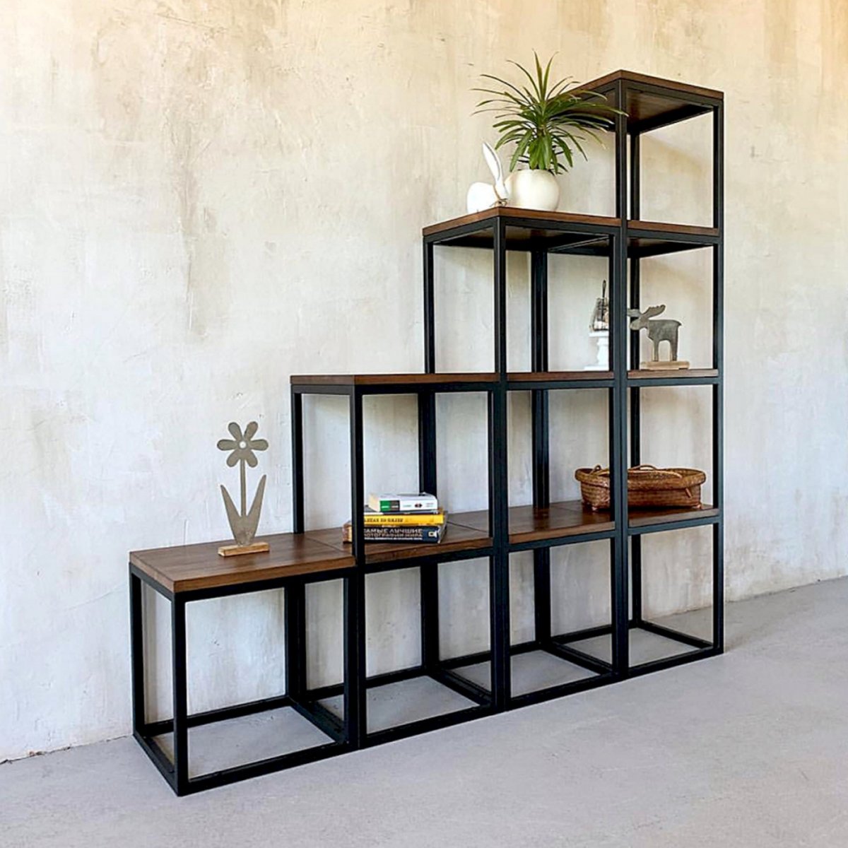 Стеллаж в стиле лофт икеа