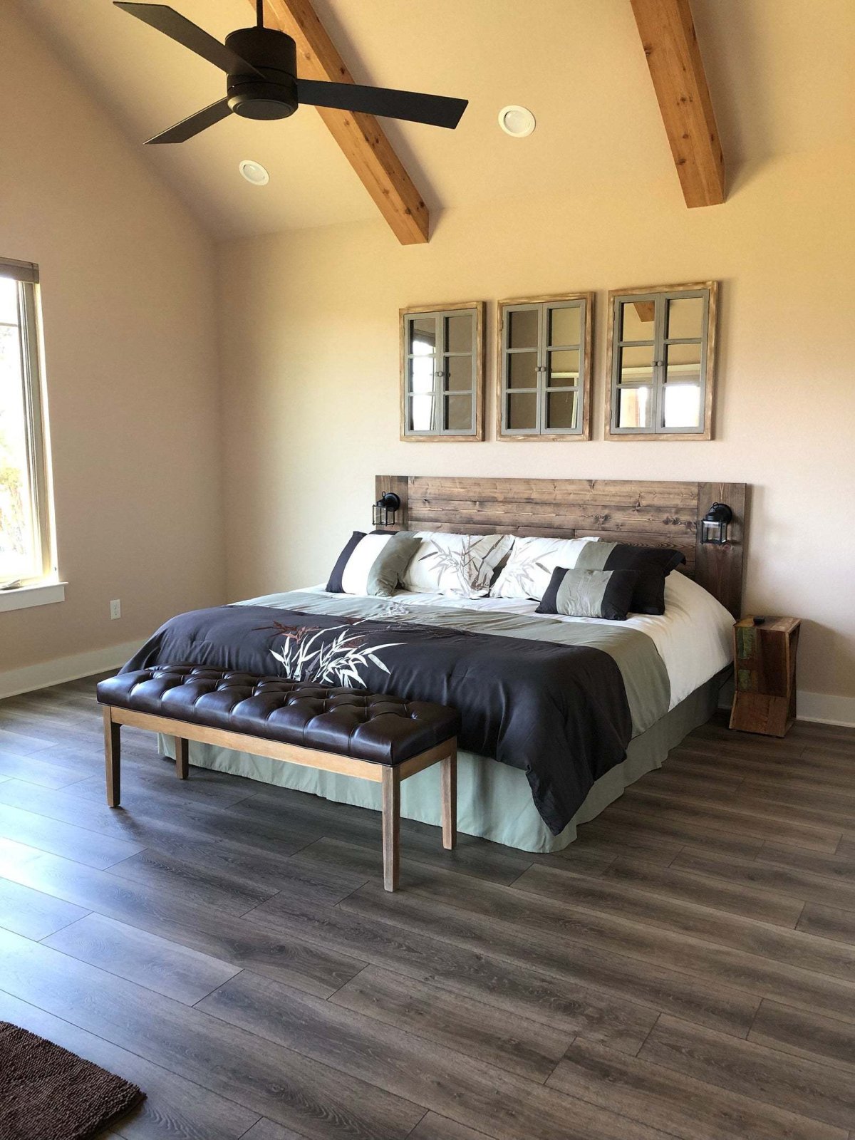 Изголовье из досок