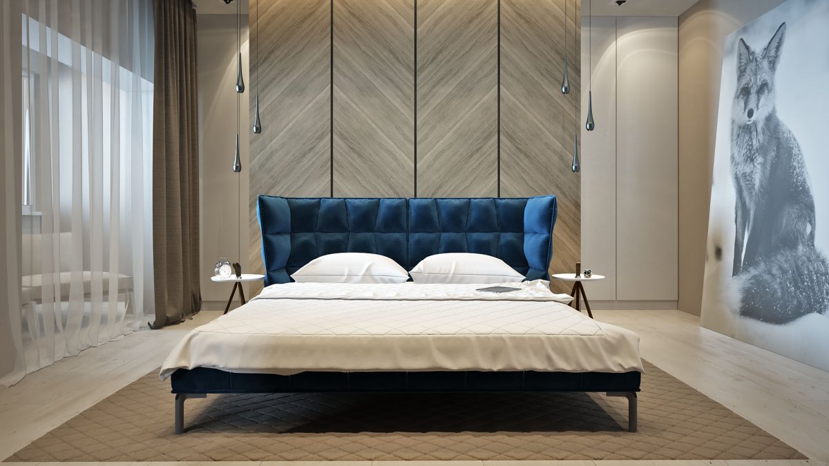 Необычное изголовье кровати