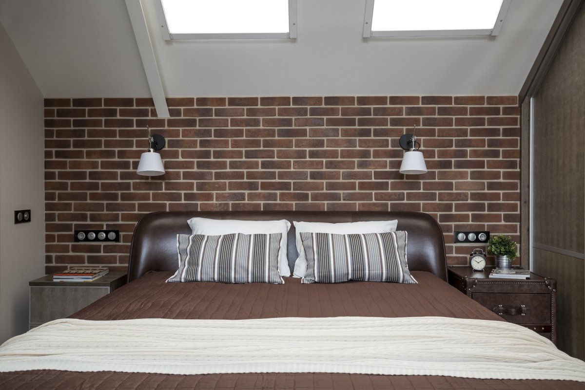 Спальня в стиле Сканди лофт
