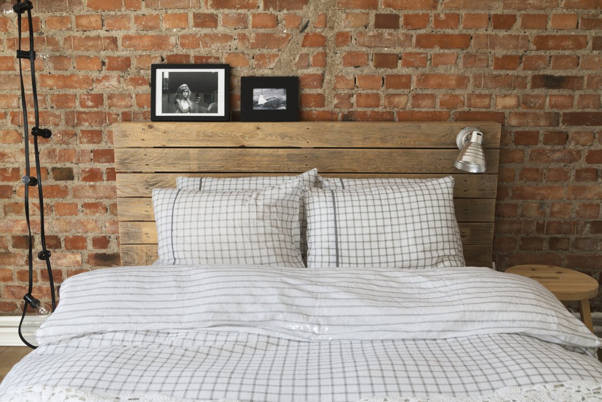 Спальня в стиле лофт икеа