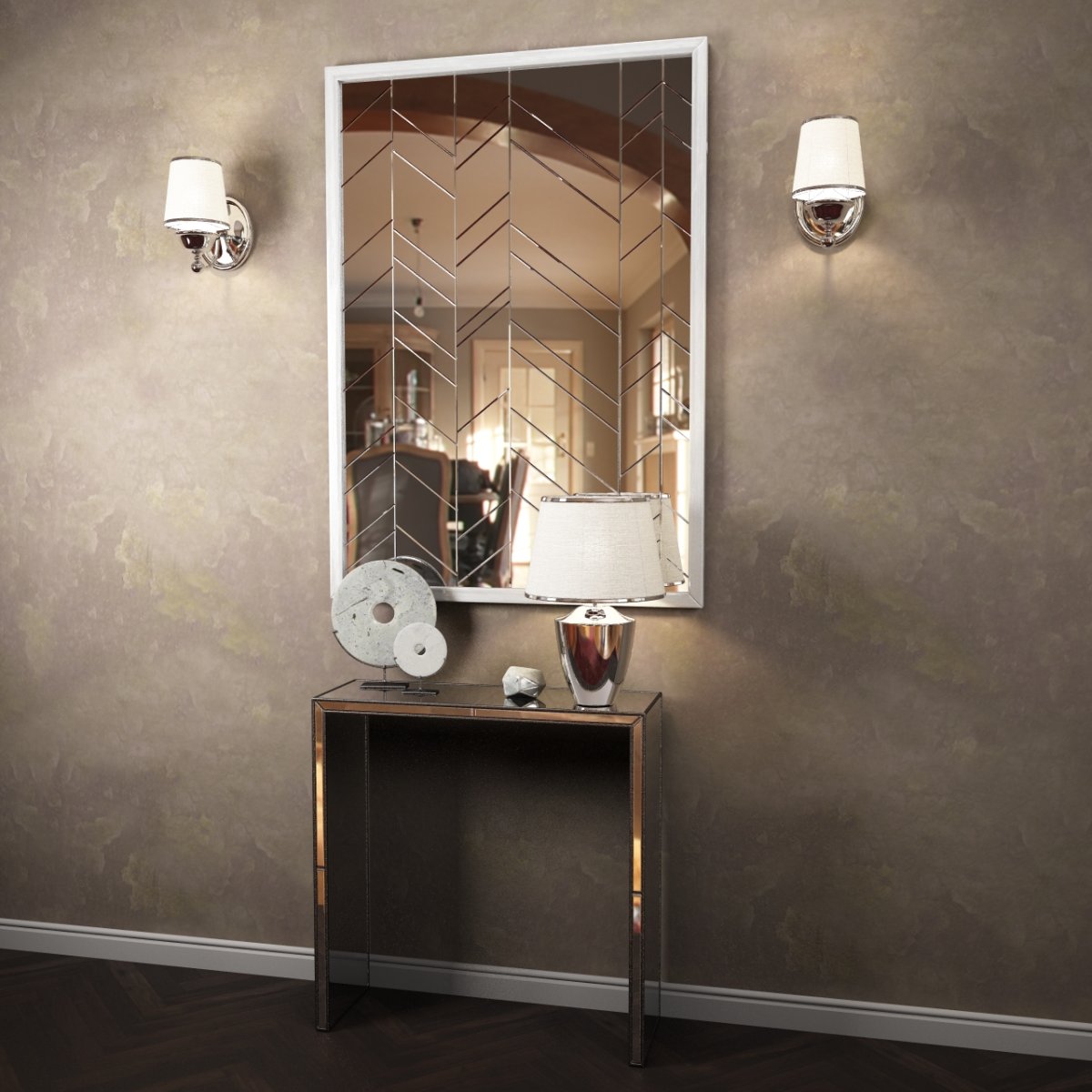 Зеркало в подъезде