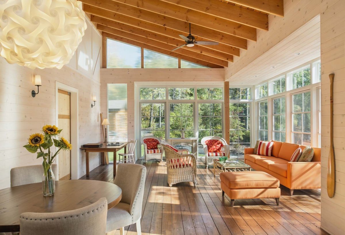 Застекленная веранда на даче