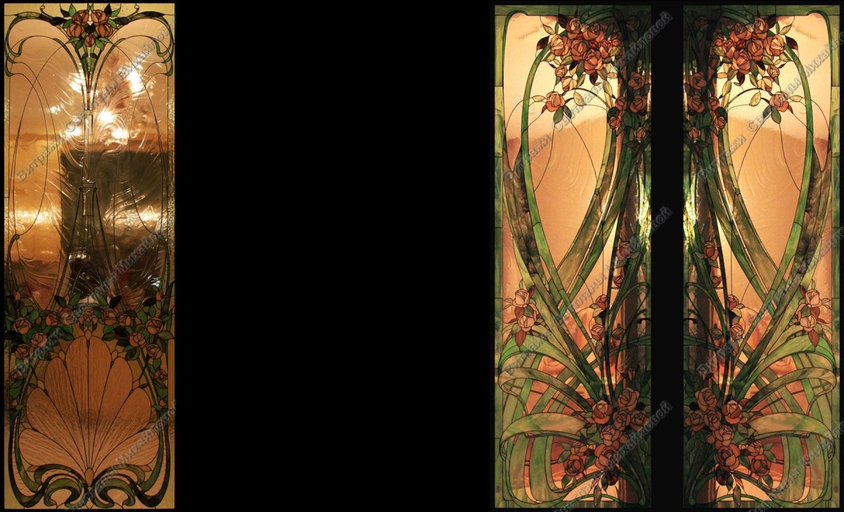 Дверь ар-нуво Эрнест Блеро