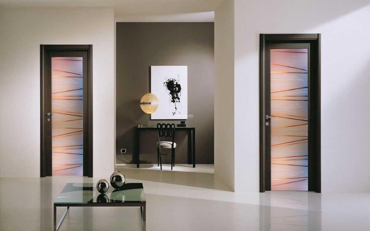 Двери межкомнатные vetro в интерьере