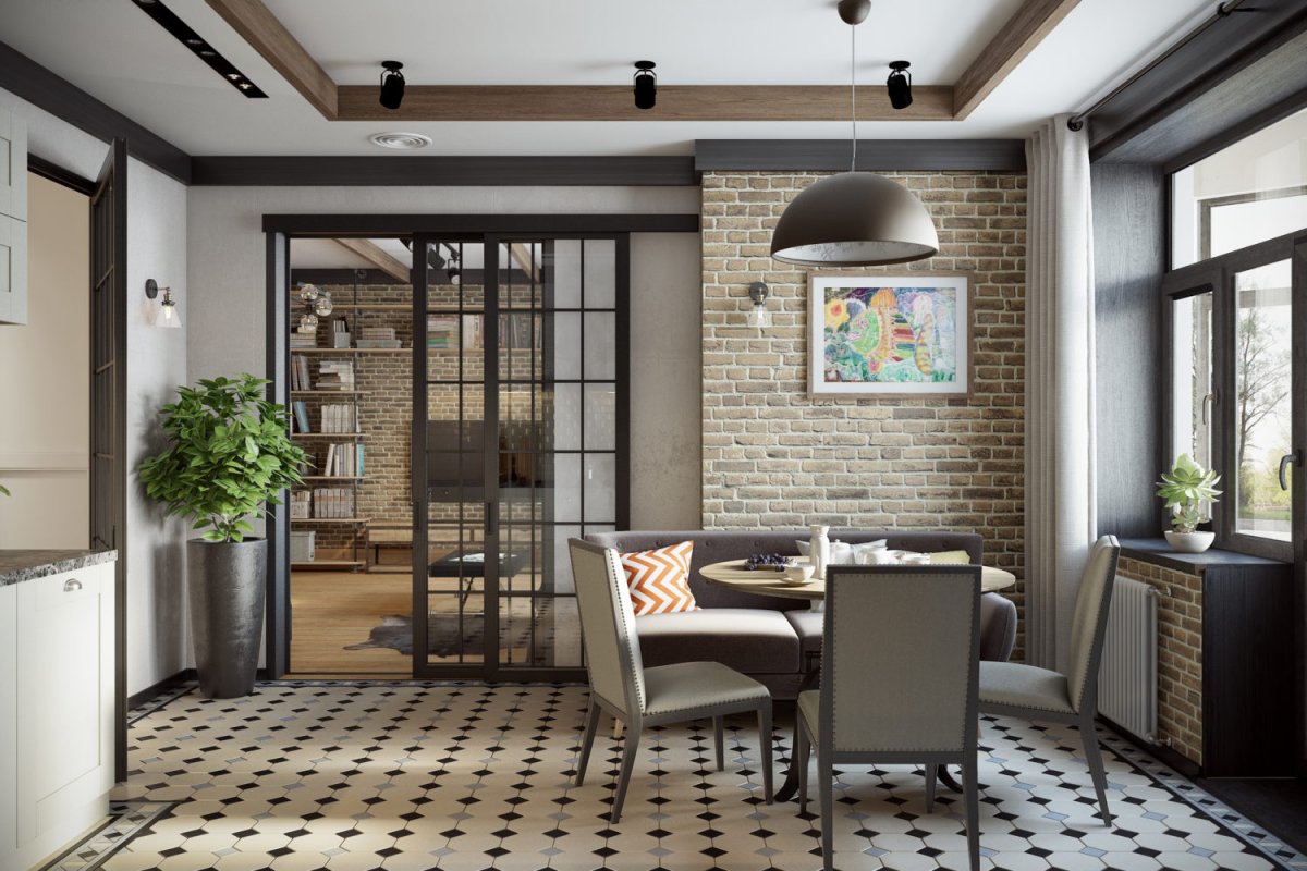 Лофт и классика в интерьере