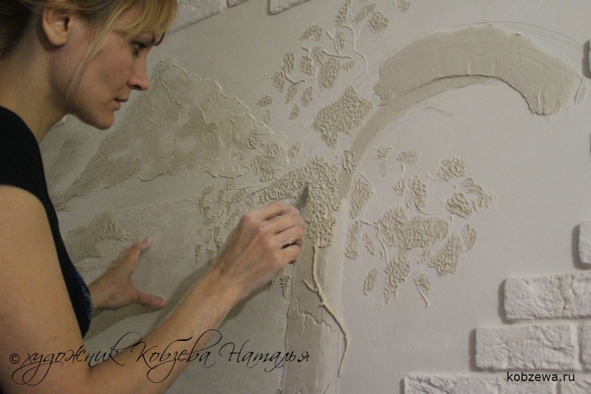 Объёмная фактурная штукатурка