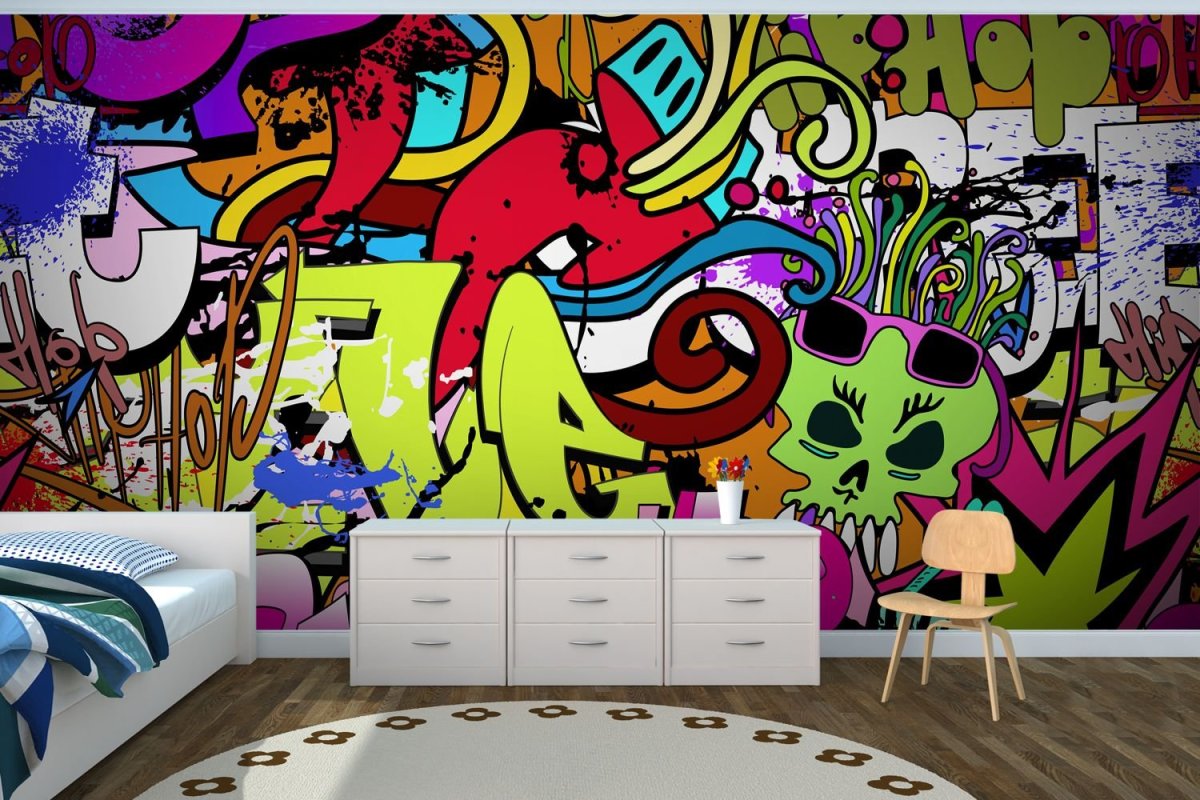 Комната в стиле стрит арт