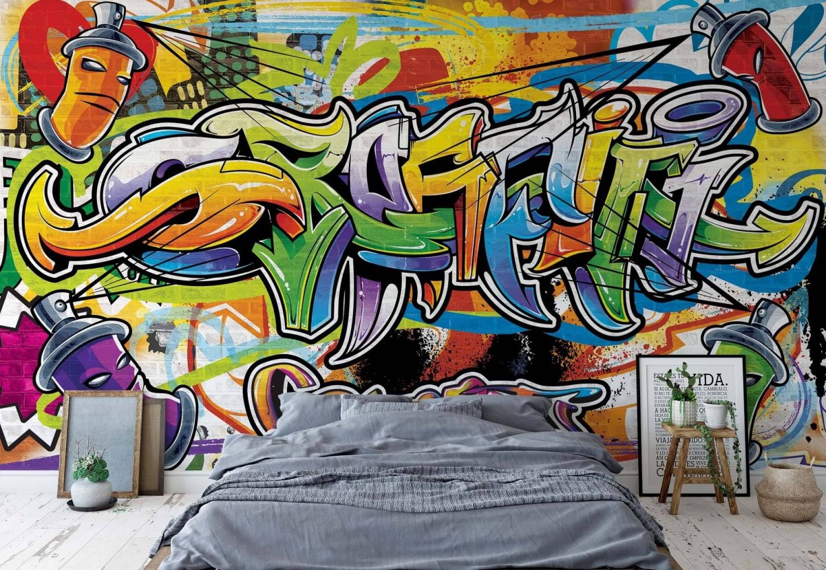 Виниловые обои граффити